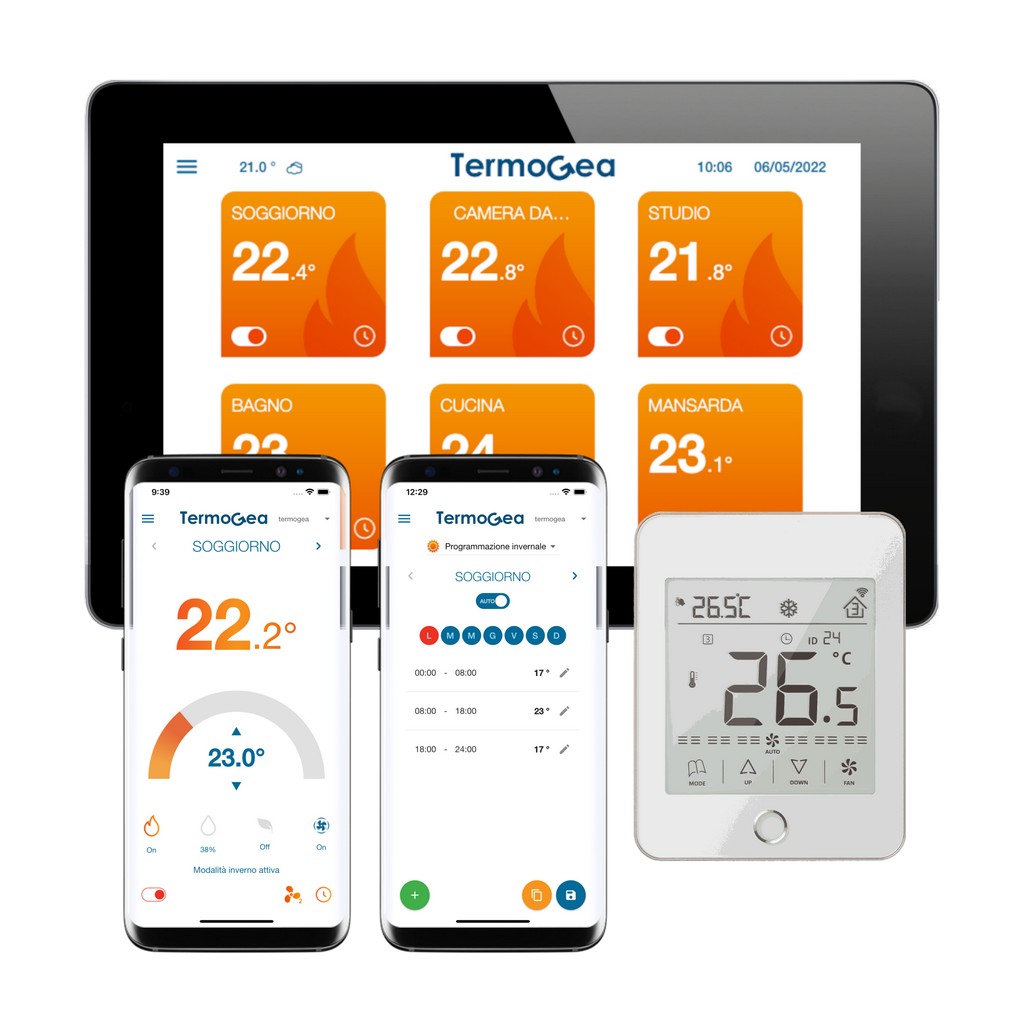 Programmierbare Digitale Temperaturregler Touch Screen Zimmer